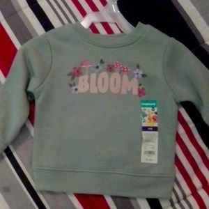 Baby girl size 12 mo bloom sweatshirt by Garanimals
